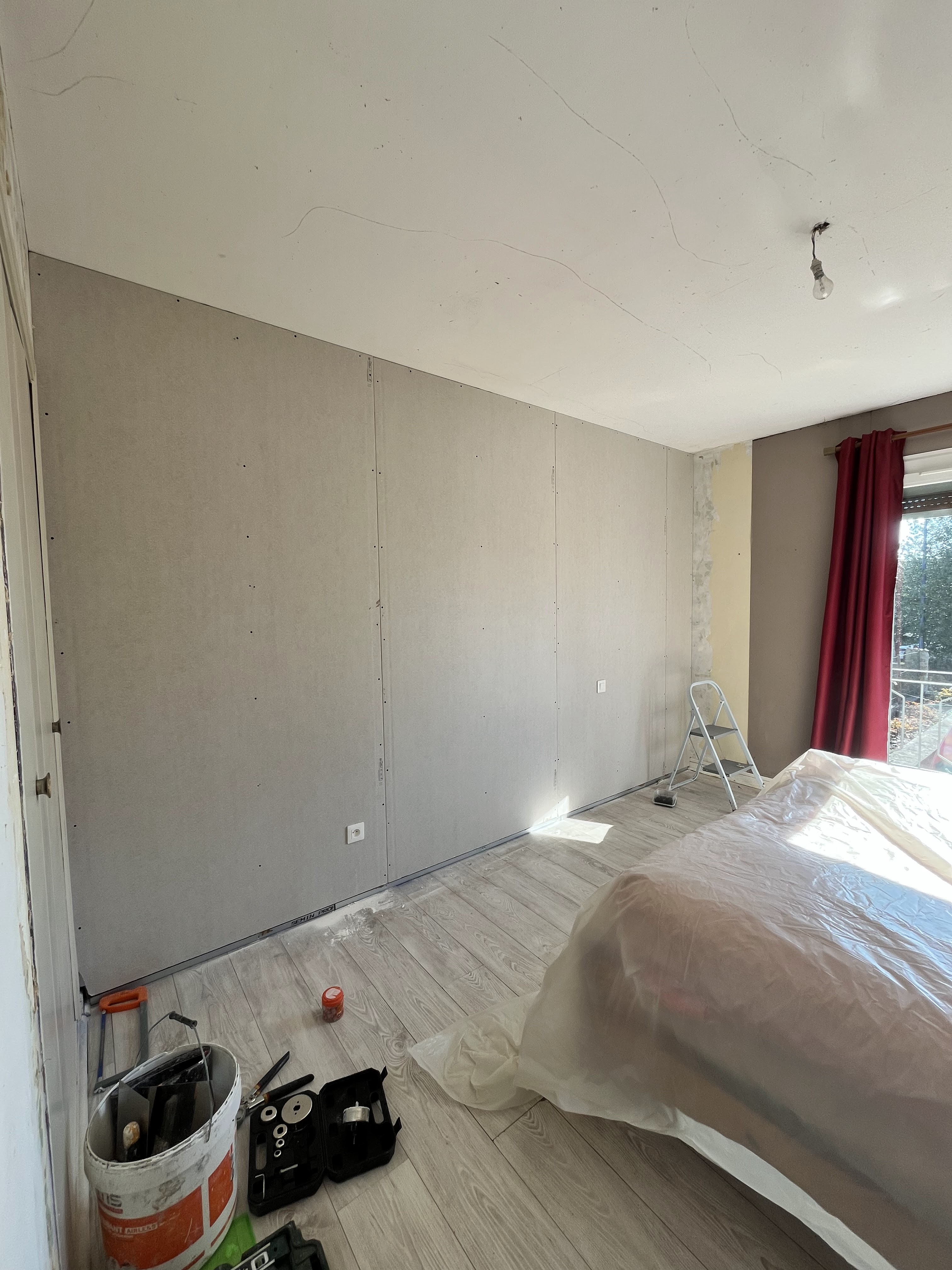 Isolation et placo — finition