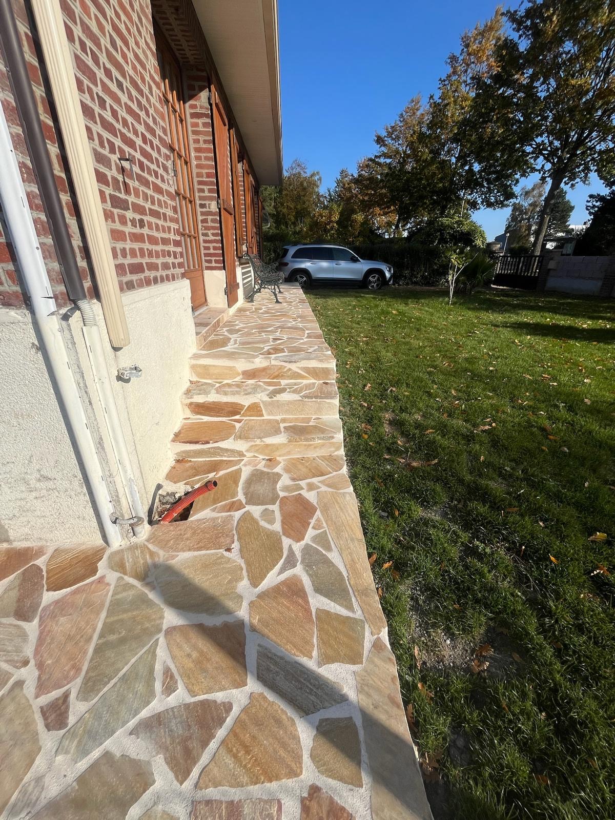 Vue latérale chemin finalisé