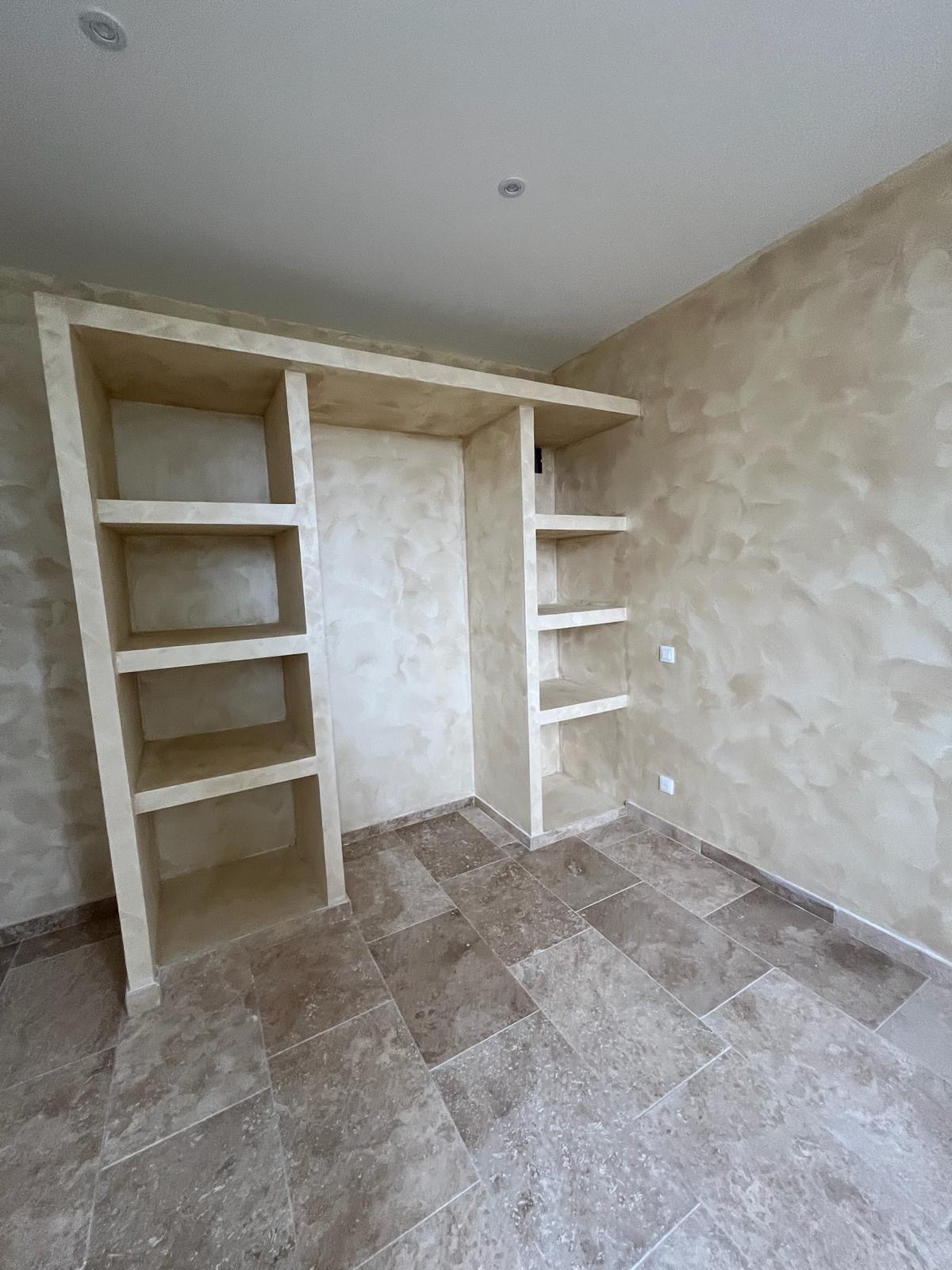 Dressing encastré sur mesure en plaque de plâtre