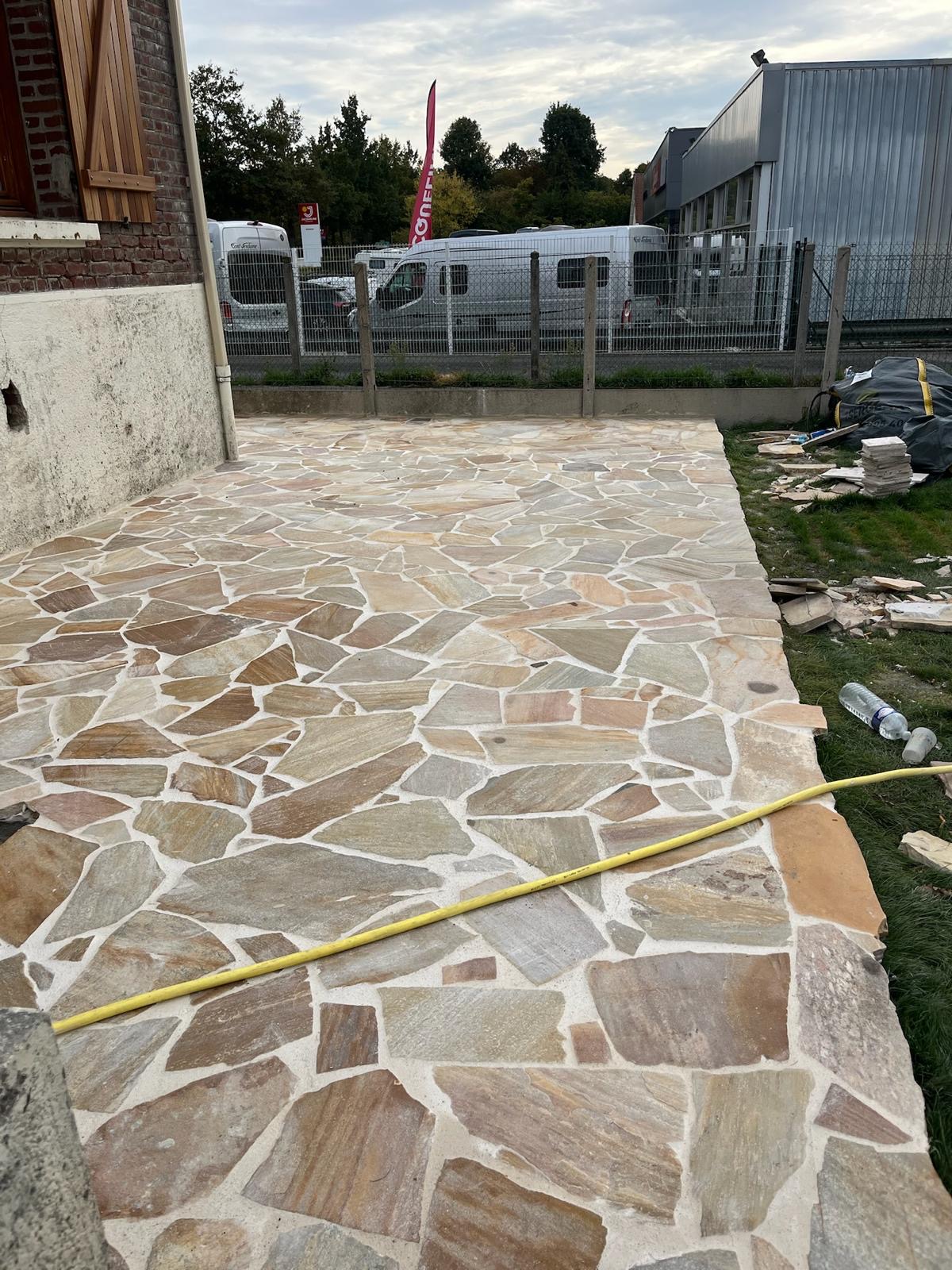 Vue large terrasse finalisée